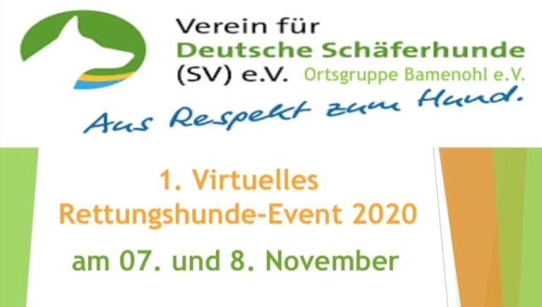 Virtuelles Rettungshunde-Event